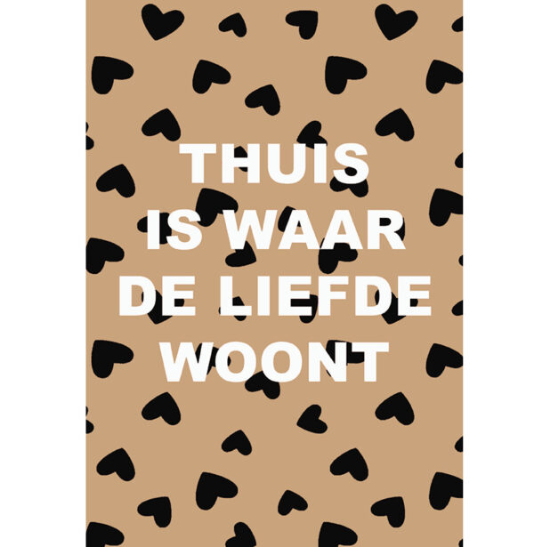 Juiste-interieurposter-thuis-is-waar-de-liefde-woont-bruin-hartje.gif