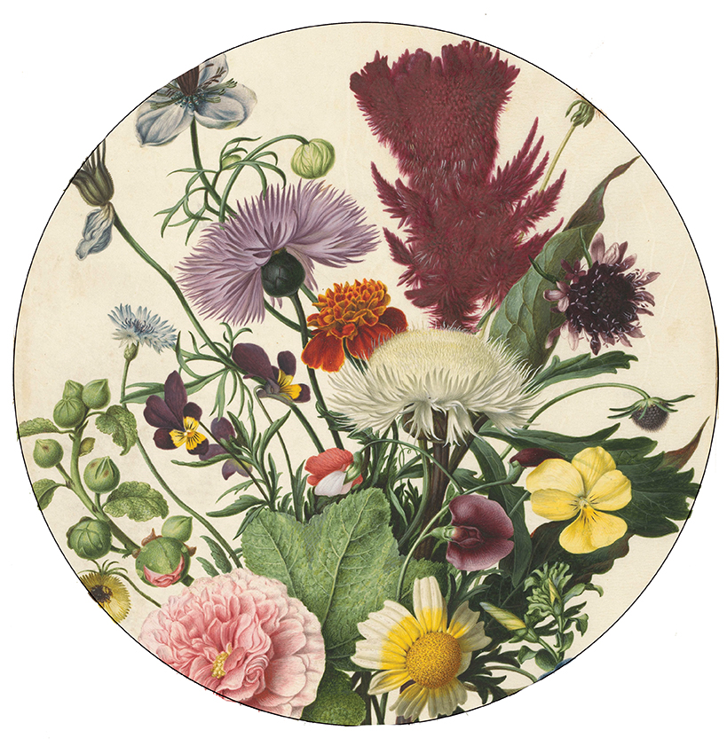 boeket bloemen oude meesters 30cm