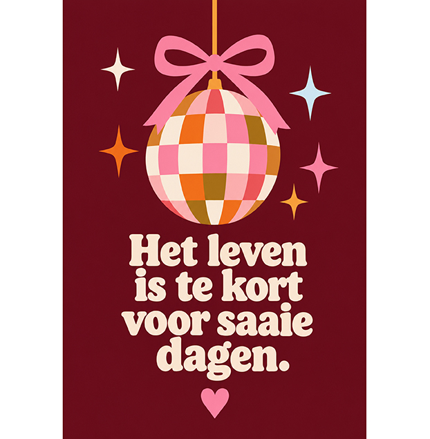 lr kaart a5 het leven is te kort